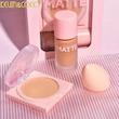 كرم يودر مايع spf 10 كوين اند كوكو مدل w118 شماره 01 مناسب براى انواع پوست حجم 35 ميلى ليتر به همراه پنكيك كوين اند كوكو مدل w118