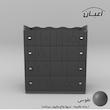 دراور اعیان مدل FH593 طرح ستاره