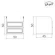 میز پاتختی اعیان مدل  FH401