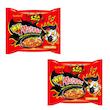 نودل نیمه آماده رامن با طعم مرغ داغ بولداک 2x spicy سامیانگ بسته 2 عددی