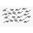 هوکس فلزی چوب پرده مدل HOOK100 بسته 100عددی