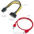 رایزر کارت گرافیک تبدیل PCI EXPRESS X1 به X16 مدل 8 خازن 009s plus 