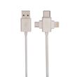شارژر دیواری 15 وات آرسون مدل AN-W3B همراه کابل USB به لایتنینگ/USB-C/MicroUSB