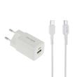 شارژر دیواری 30 وات دو پورت اکسیژن مدل CH-10 به همراه کابل USB-C