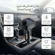 شارژر فندکی هنین 25 وات 2 پورت مدل DriveCharge 1 به همراه کابل تبدیل USB-A به USB-C به طول 1 متر