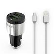 شارژر فندکی الدینیو مدل C403 به همراه کابل تبدیل microUSB