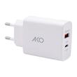 شارژر دیواری آکو مدل AH-2 به همراه کابل تبدیل USB-C