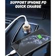  شارژر فندکی الدینیو مدل C506Q-30W به همراه کابل تبدیل USB-C
