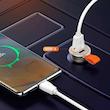  شارژر فندکی الدینیو مدل C506Q-30W به همراه کابل تبدیل USB-C