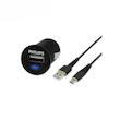 شارژر فندکی فیلیپس مدل DLP-2520U به همراه کابل تبدیل microUSB 