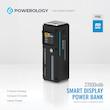 پاوربانک پاورولوجی مدل Smart Display 140W PPBCHA83 ظرفیت 27000 میلی آمپر ساعت 