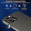 محافظ لنز دوربین قاب استایل مدل Metal مناسب برای گوشی موبایل اپل Iphone 16 Pro Max / Iphone 16 Pro 