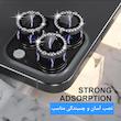 محافظ لنز دوربین فلزی لوکس شیلد مدل Diamond مناسب برای گوشی موبایل اپل IPhone 16 Pro / 16 Pro Max