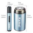 ماشین اصلاح موی صورت شارژی کیمی مدل KM-T390 3in1 مجموعه 2 عددی