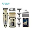 ماشین اصلاح موی سر و صورت وی جی ار مدل V-641 با تیغه استیل ضد زنگ و پیشرفته، نحوه اصلاح فویلی، قابلیت اصلاح با شماره صفر، تنظیم سرعت، نمایش وضعیت باتری، طراحی ارگونومیک، منبع انرژی برق و باتری مجموعه 2 عددی