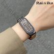 بند رینیکا مدل Leather BLA 8-9-10 مناسب برای ساعت هوشمند شیائومی mi band 8 / 9 / 10