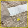 پرده تیکو دکو مدل دوخت ساده تور راشل کادکا طرح اشرفی دالبوردار سایز 280 × 300 سانتی‌متر