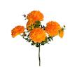 گل مصنوعی بوته داوودی 6 گل، جنس پارچه، ابعاد 20×20×35 سانتی‌متر، وزن 70 گرم