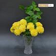 گل مصنوعی بوته داوودی 6 گل، جنس پارچه، ابعاد 20×20×35 سانتی‌متر، وزن 70 گرم