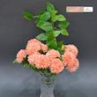 گل مصنوعی بوته داوودی 6 گل، جنس پارچه، ابعاد 20×20×35 سانتی‌متر، وزن 70 گرم