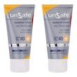 کرم ضد آفتاب بی‌رنگ صورت سان سیف SPF 40 مدل ACTI-SUN مناسب برای انواع پوست حجم 50 میلی‌لیتر بسته ۲ عددی 