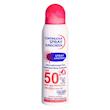 اسپری ضد آفتاب بی‌رنگ وکالی، SPF 50، مدل 001، مناسب انواع پوست چرب با حجم 235 میلی‌لیتر، محافظت‌کننده در برابر اشعه‌های UVA و UVB، ضد آب و مرطوب‌کننده، روشن‌کننده، ضد لک و پیری، دارای فرمولاسیون فاقد چربی، کلاژن، ویتامین‌های C و E، با ماندگاری 2 ساعته
