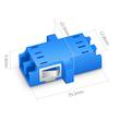  آداپتور فیبر نوری مدل LC/UPC Duplex SM بسته 3 عددی