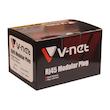 سوکت شبکه CAT6 UTP وی نت مدل V-NC6U0100 بسته 100 عددی