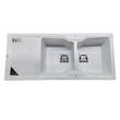 سینک ظرفشویی پارادایز مدل ITALY-408-WHITE-AKLIL توکار