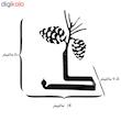 پایه رول دستمال کاغذی طرح بلوط کد KMJ1