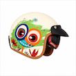کلاه کاسکت ردلاین مدل BRIGHT Cream / Monster 936