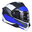 کلاه کاسکت فک متحرک فلش مدل 935sv white/blue