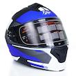 کلاه کاسکت فک متحرک فلش مدل 935sv white/blue