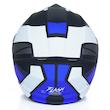 کلاه کاسکت فک متحرک فلش مدل 935sv white/blue