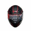 کلاه کاسکت فک متحرک ردلاین مدل MATT BLACK / Red 960