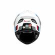 کلاه کاسکت فک متحرک ردلاین مدل 960 BRIGHTWHITE / Red Blue Techno