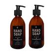 مخزن مایع دستشویی مدل DOUBLE HAND SOAP مجموعه دو عددی