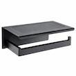 پایه رول دستمال کاغذی مدل ترونی صفحه دار بلند استیل کد AK14L