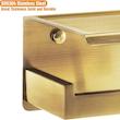 پایه رول دستمال کاغذی مدل ترونی صفحه دار بلند استیل کد AK14L