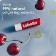 بالم لب ماتیکی لابلو مدل CHERRY-MOISTURE با عصاره گیاهی، حاوی شی باتر و ویتامین، مرطوب‌کننده 24 ساعته