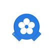 شابلون قهوه مدل Flower