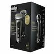 ماشین اصلاح موی صورت براون مدل Series 9 Pro+ 9565cc با 5 تیغه فولاد جراحی، ضدآب و قابل استفاده خشک و مرطوب، باتری لیتیوم یون 60 دقیقه‌ای، سیستم هوشمند نگهداری 6 کاره، شارژ سریع و خط زن Precision ProTrimmer، ساخت آلمان و همراه کیف مسافرتی