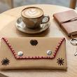 کیف دستی دست دوز زنانه مدل چرمی کد SF-BG01