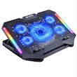 پایه خنک‌کننده لپ‌تاپ گیمینگ لوتوس مدل GF220-RGB دارای پنج عدد فن مناسب برای لپ تاپ‌های 14 تا 17 اینچی