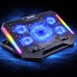 پایه خنک‌کننده لپ‌تاپ گیمینگ لوتوس مدل GF220-RGB دارای پنج عدد فن مناسب برای لپ تاپ‌های 14 تا 17 اینچی