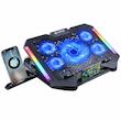 پایه خنک‌کننده لپ‌تاپ گیمینگ لوتوس مدل GF220-RGB دارای پنج عدد فن مناسب برای لپ تاپ‌های 14 تا 17 اینچی