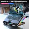 پایه خنک کننده لپ تاپ گیمینگ مدل RGB 5FAN D10 کد MOBILE STAND