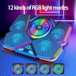 پایه خنک کننده لپ تاپ کول کلد مدل K44-RGB