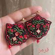 گوشواره دست دوز زنانه مدل دلبر
