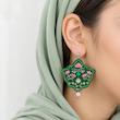 گوشواره دست دوز زنانه مدل دلبر